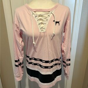 PINK by VS-XS Graphic Pink Long Sleeved Shirt